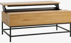 AABENRAATable basse AABENRAA L110 plateau relevable coloris chêne
