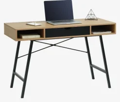 ABBETVEDBureau ABBETVED 48x120 coloris chêne naturel/noir