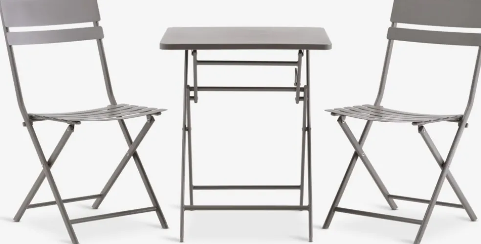 ABORGEnsemble bistrot ABORG l60xL60 sable foncé