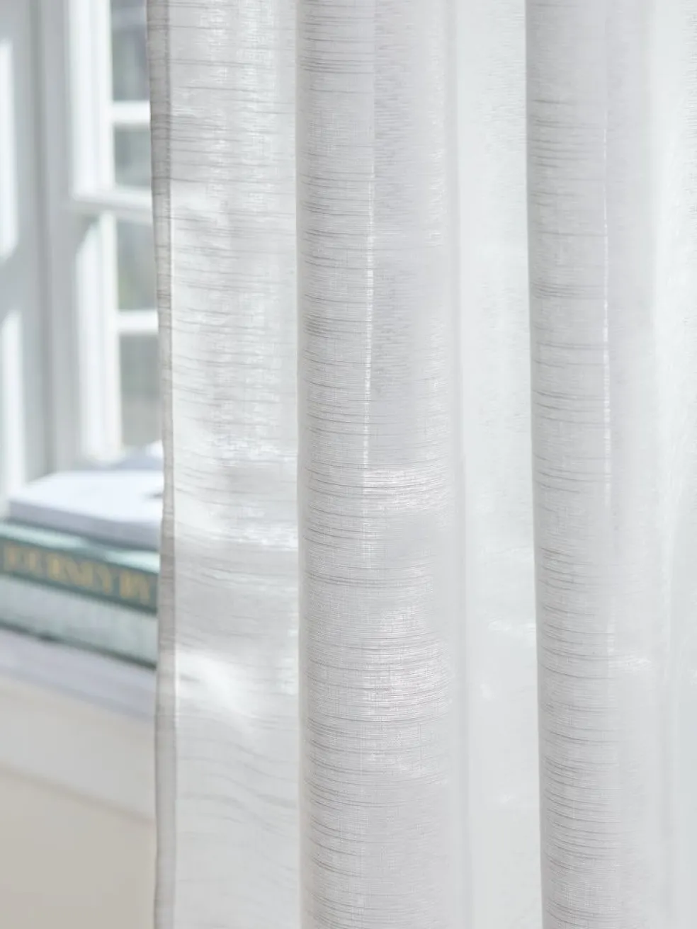 ABRAURRideau ABRAUR 1x140x300 blanc cassé