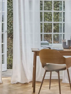 ABRAURRideau ABRAUR 1x140x300 blanc cassé