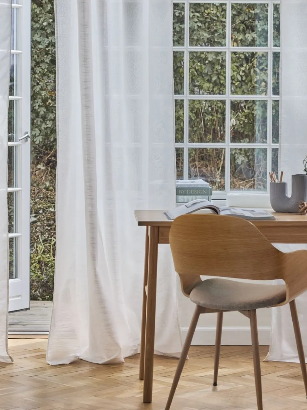 ABRAURRideau ABRAUR 1x140x300 blanc cassé