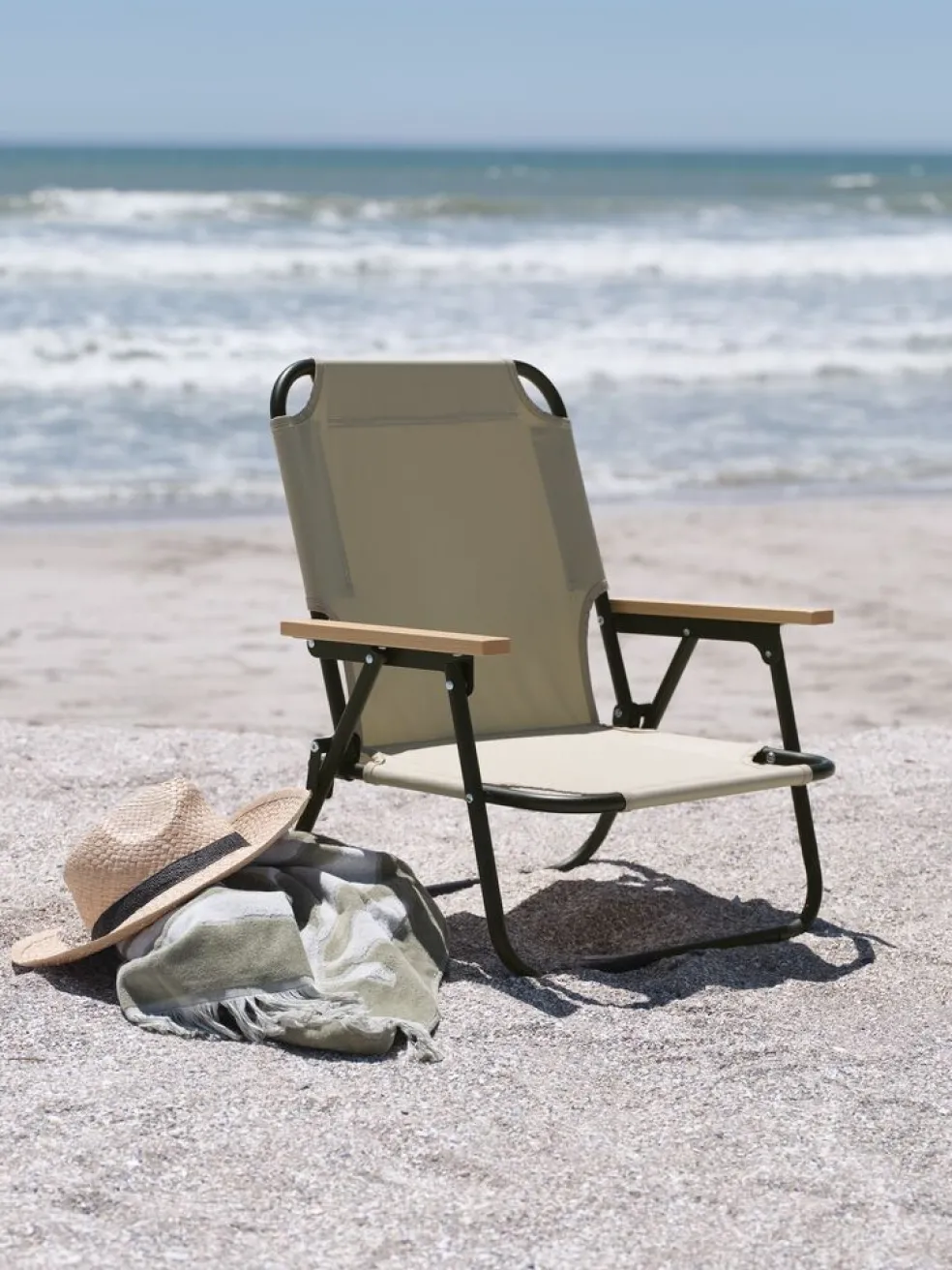 ADELENGChaise de plage ADELENG vert poudré