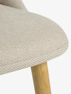 ADSLEVChaise ADSLEV sans accoudoir beige/coloris chêne naturel