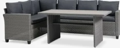 AGERMOSEEnsemble lounge AGERMOSE 6 personnes gris