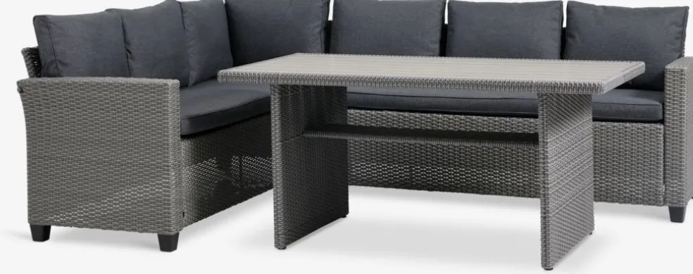 AGERMOSEEnsemble lounge AGERMOSE 6 personnes gris