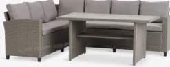 AGERMOSEEnsemble lounge AGERMOSE 6 personnes a/rangement naturel