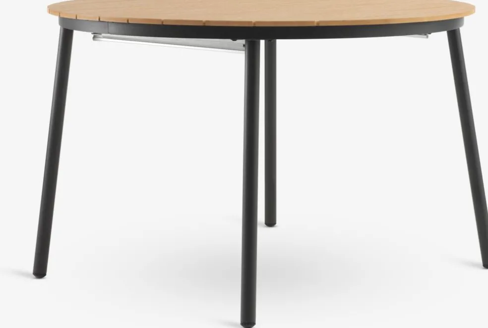 AKTIVEN + GLOMFJORDAKTIVEN L118/168 table naturel + 4 GLOMFJORD chaises