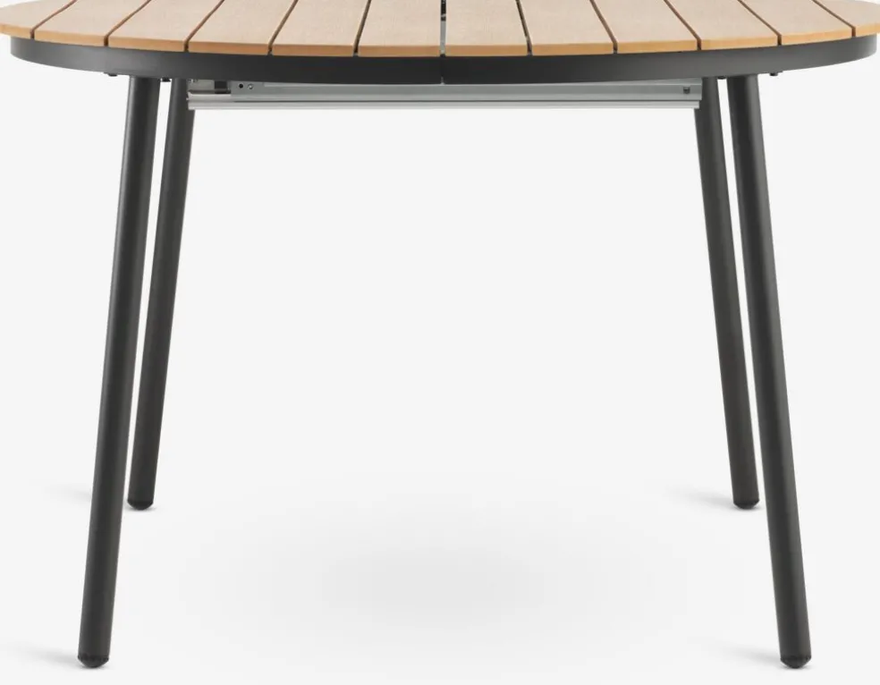 AKTIVEN + MIDDAGSBERGETAKTIVEN L118/168 table + 4 MIDDAGSBERGET chaises naturel
