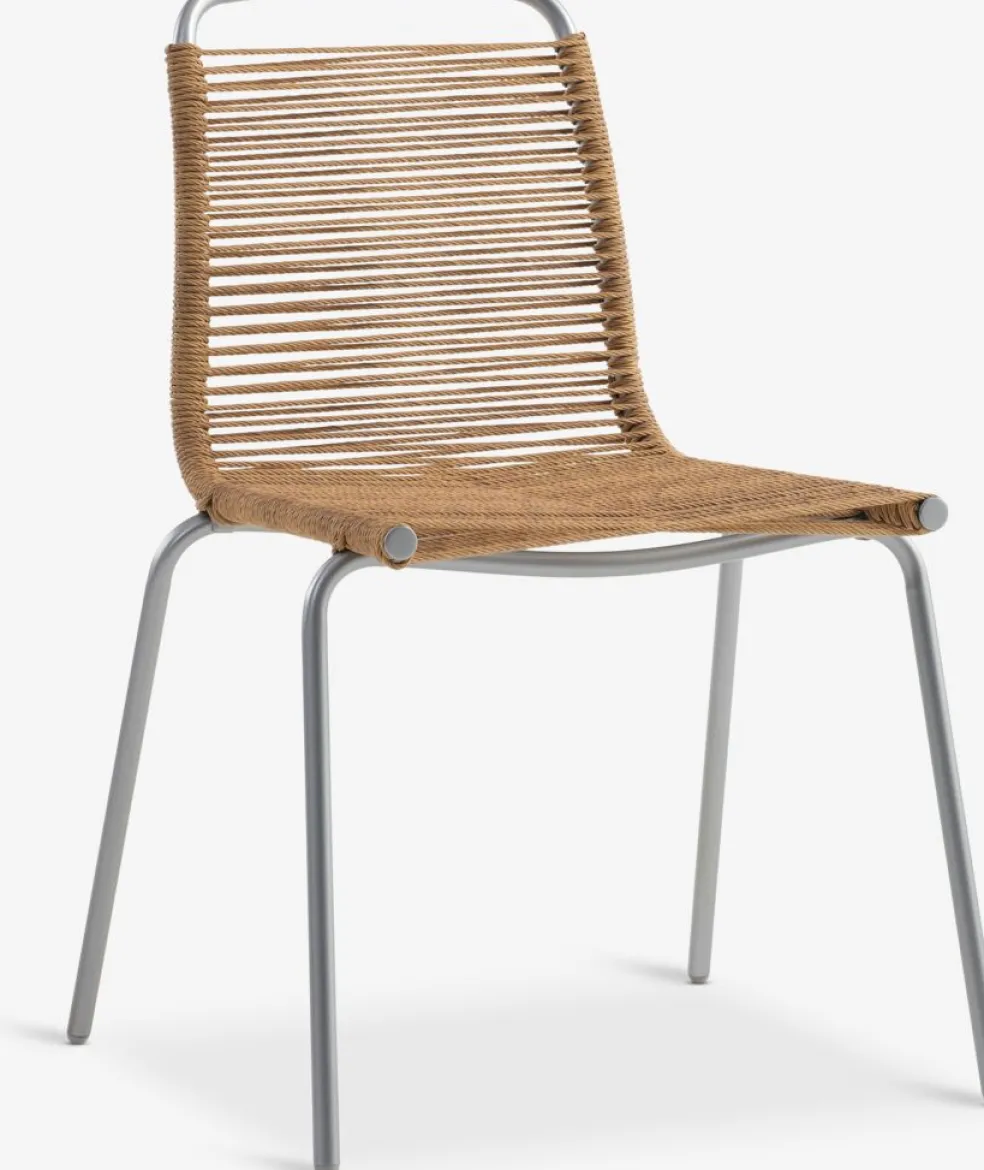 AKTIVEN + MIDDAGSBERGETAKTIVEN L118/168 table + 4 MIDDAGSBERGET chaises naturel