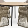 AKTIVEN + STORDALENAKTIVEN L118/168 table + 4 STORDALEN chaises naturel