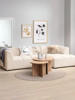 ALLESECanapé ALLESE méridienne droite tissu beige