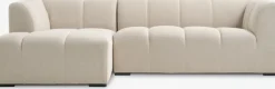 ALLESECanapé ALLESE méridienne gauche tissu beige