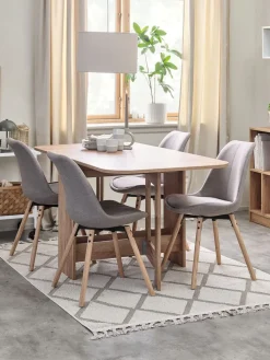 ALLINGTable ALLING 80x100/163 coloris chêne chaud