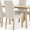 ALSTED + TUREBYALSTED L160 table coloris chêne + 4 TUREBY chaises beige