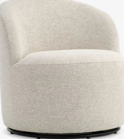 ANDRUPFauteuil lounge ANDRUP pivotant tissu beige