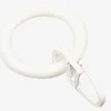 Anneau rideau a/crochet 8pcs/pqt blanc
