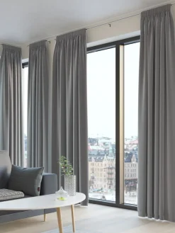 AUSTRARideau AUSTRA 1x140x300 velours gris