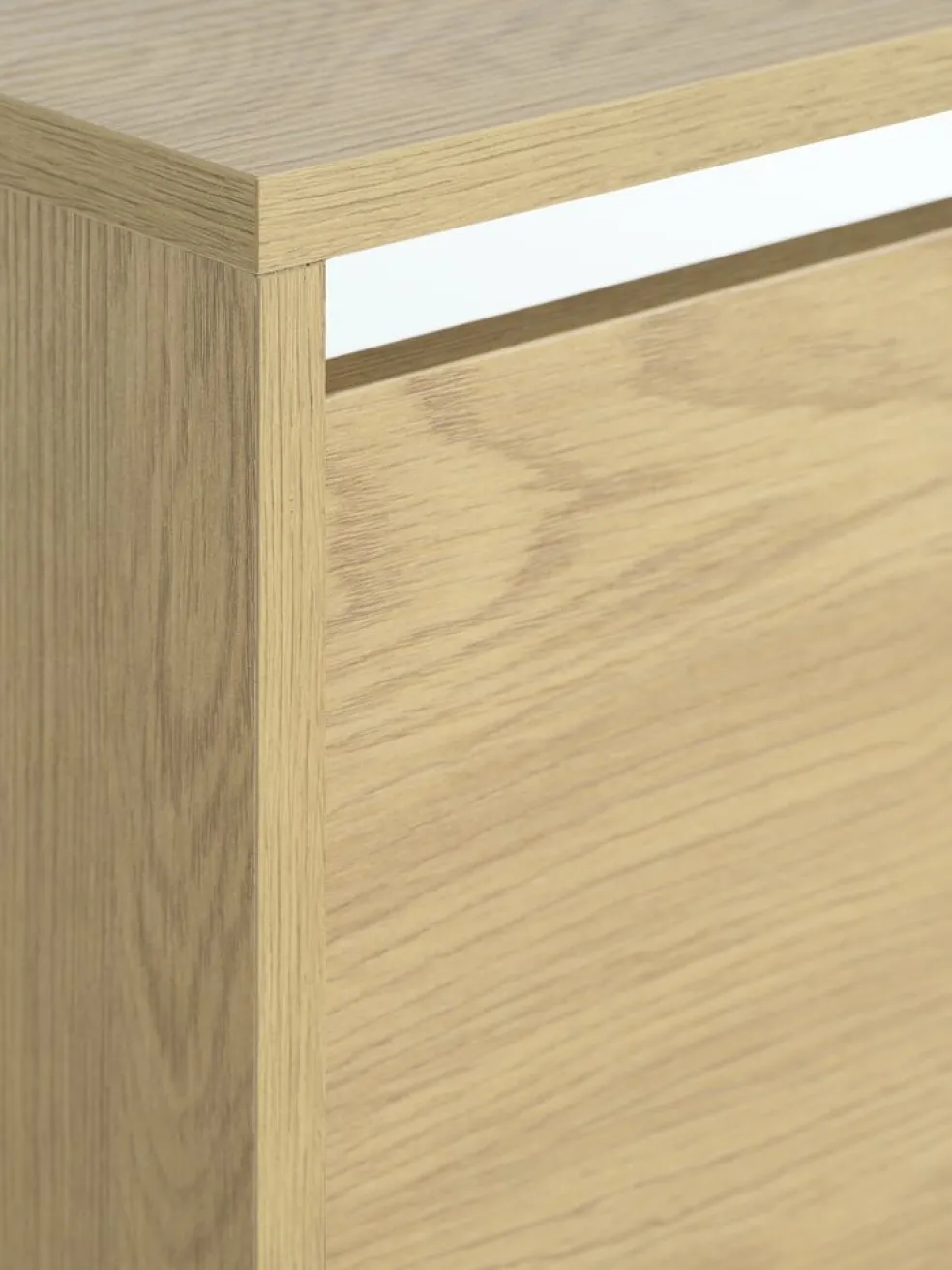 BAKHUSEMeuble à chaussures BAKHUSE 3 compartiments coloris chêne