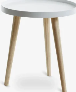 BAKKEBJERGBout de canapé BAKKEBJERG Ø40 blanc/naturel