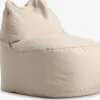 BANDHOLMPouf poire BANDHOLM 75x100x90 tissu beige