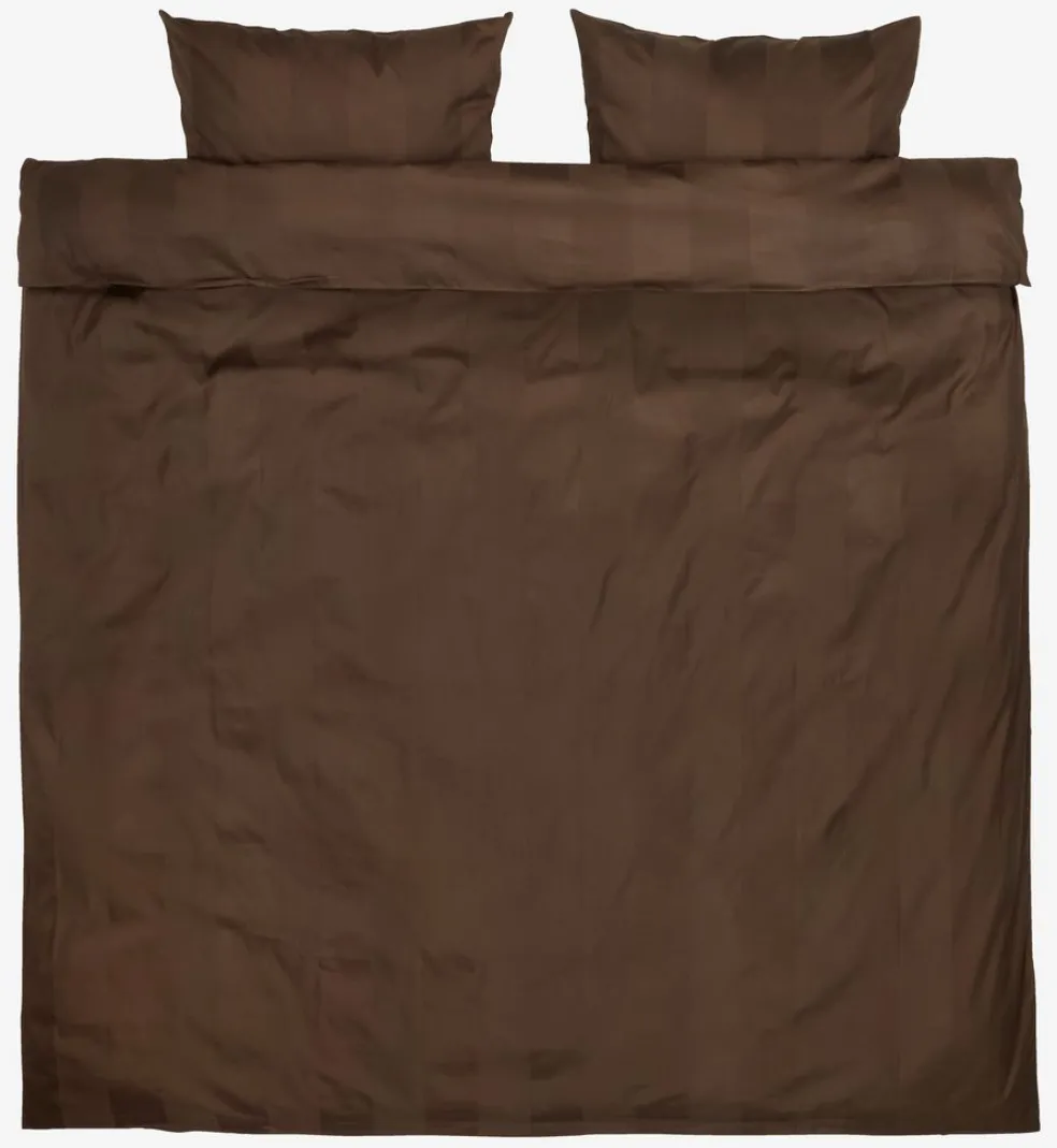 BARBOGoldParure de lit Satin BARBO 240x220 brun