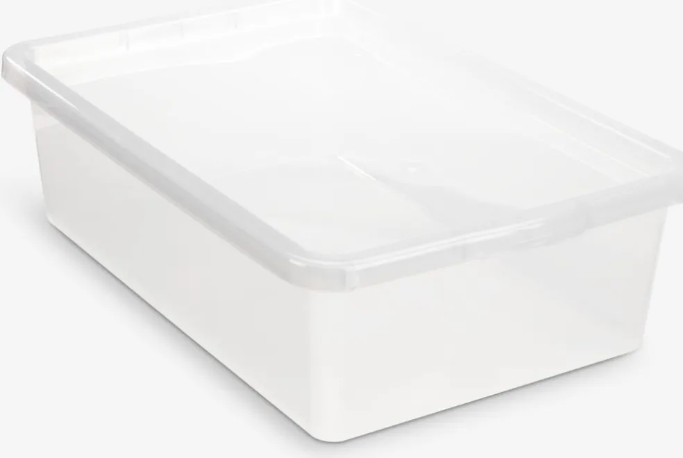 BASIC BOXRangement sous lit BASIC BOX 30L a/couvercle transparent