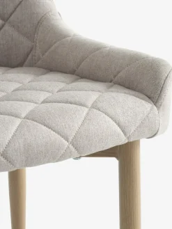 BELLINGEChaise BELLINGE tissu sable/coloris chêne naturel