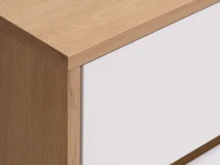 BILLUNDCommode 3+3 tiroirs BILLUND blanc/coloris chêne naturel