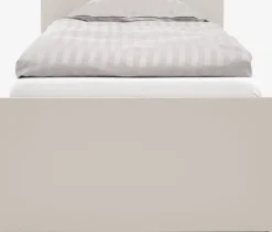 BILLUNDLit avec rangement BILLUND 90x200 coloris travertin/beige