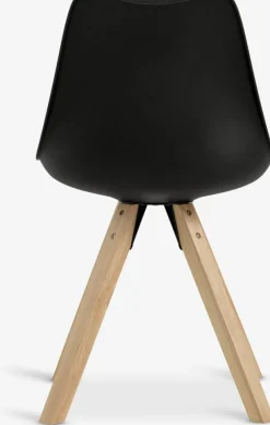 BLOKHUSChaise BLOKHUS noir/naturel