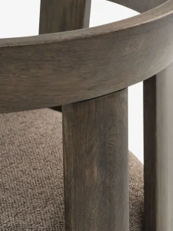 BOVRUPChaise BOVRUP chêne foncé/tissu brun