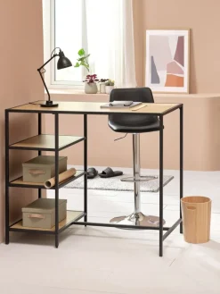 BROAGERChaise de bar BROAGER noir/chrome