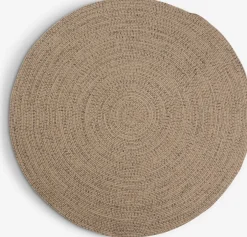BUESTARRTapis BUESTARR Ø120 naturel/gris