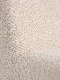 BULLERUPFauteuil lounge BULLERUP tissu teddy blanc cassé