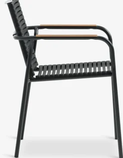 DAGSVAD + NABEDAGSVAD L190 table naturel + 4 NABE chaises noir