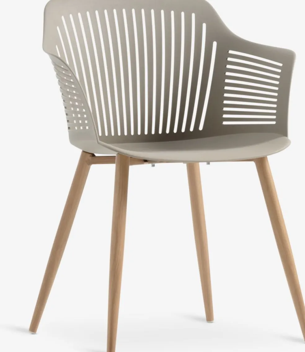 DAGSVAD + VANTOREDAGSVAD L190 table naturel + 4 VANTORE chaises sable foncé