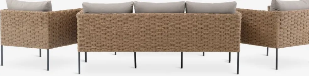 DAMFENNEREnsemble lounge DAMFENNER 5 personnes naturel