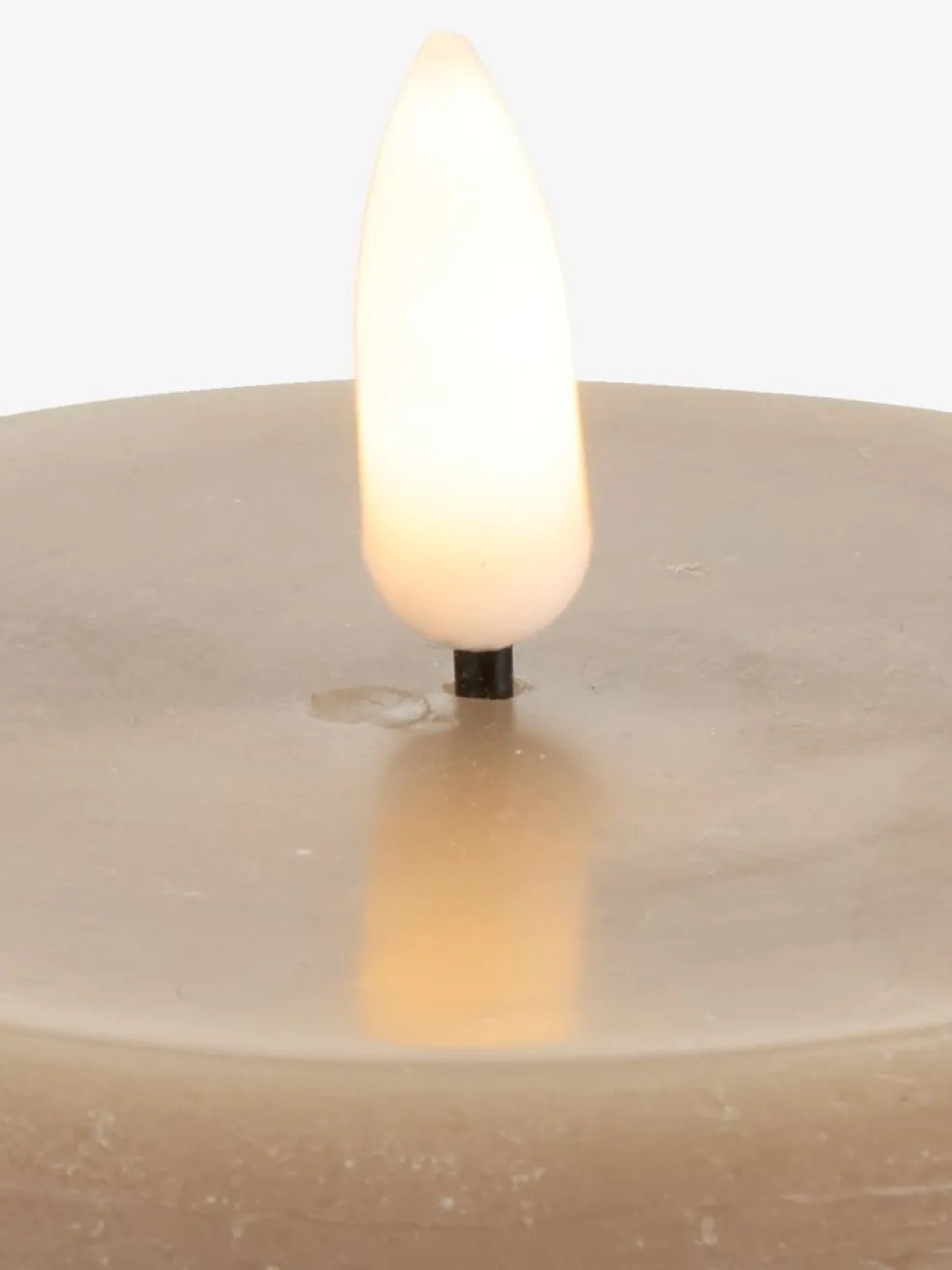 DANTEBougie pilier LED DANTE Ø8xH10cm sable