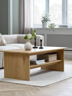 DAUGBJERGTable basse DAUGBJERG L120 plateau relevable coloris chêne