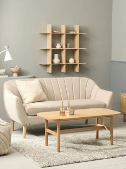 EGEDALCanapé EGEDAL 2,5 places tissu beige