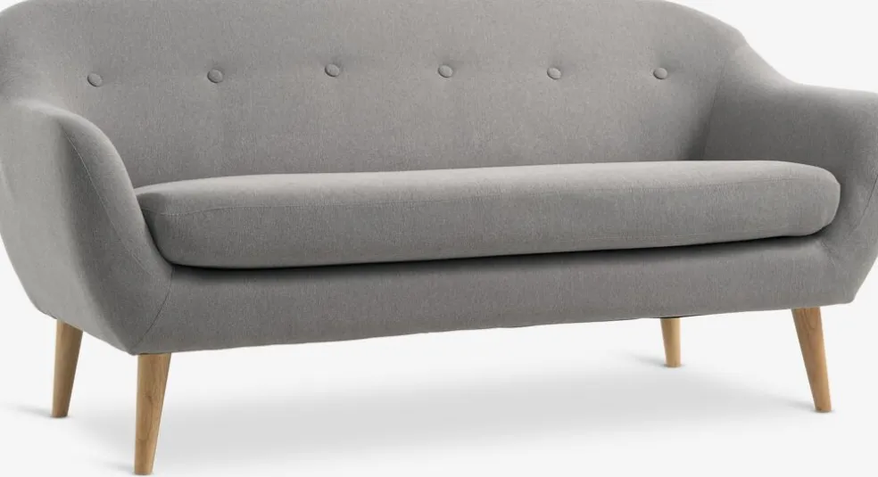 EGEDALCanapé EGEDAL 2,5 places tissu gris clair