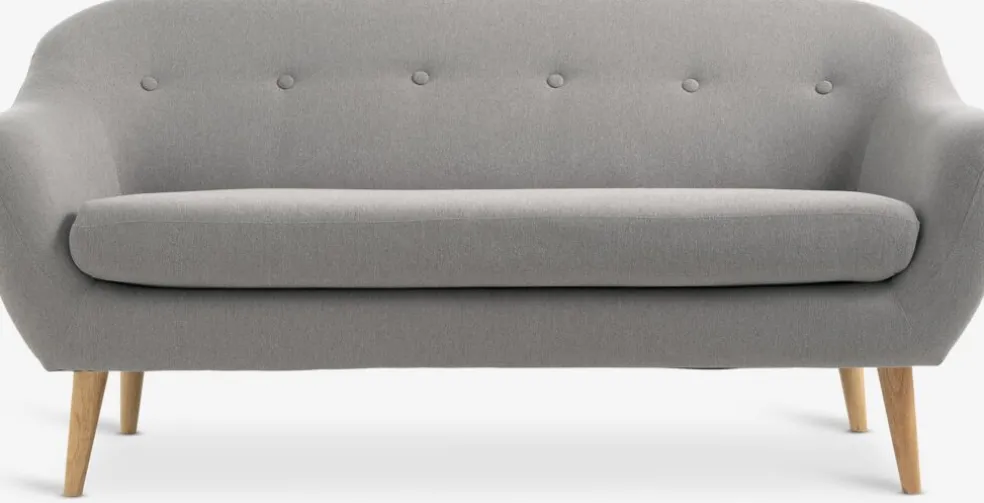 EGEDALCanapé EGEDAL 2,5 places tissu gris clair