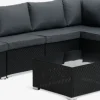 EGEnsemble lounge modulable EG 6 personnes noir