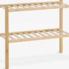 EGTVEDRange chaussures EGTVED 2 tablettes empilables bambou