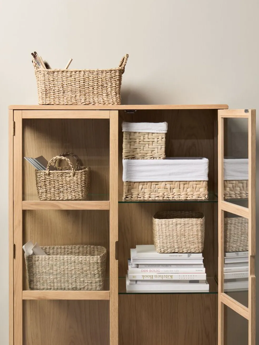 EJNOPanier EJNO l16xL22xH14cm a/tissu naturel