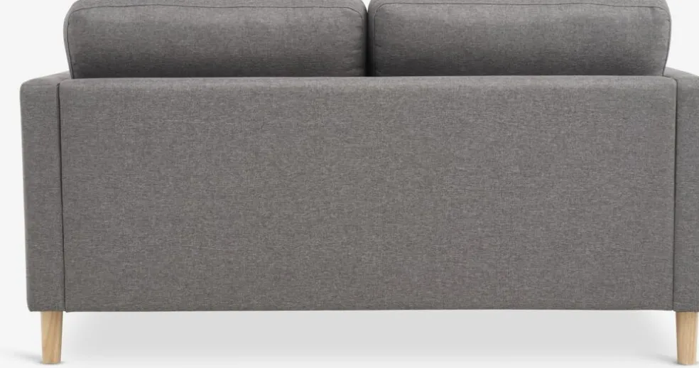 FALSLEVCanapé FALSLEV 2 places tissu gris