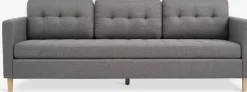 FALSLEVCanapé FALSLEV 3 places tissu gris