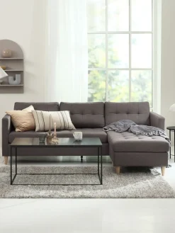 FALSLEVCanapé FALSLEV méridienne tissu gris