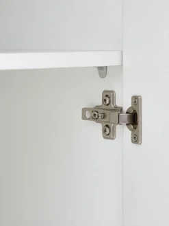 FANDRUPArmoire FANDRUP 145x176 3 portes 3 tiroirs blanc